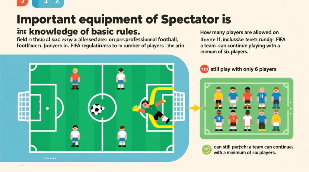 Справочник для зрителя: в профессиональный футбол количество игроков на поле регламентировано строго. - иллюстрация