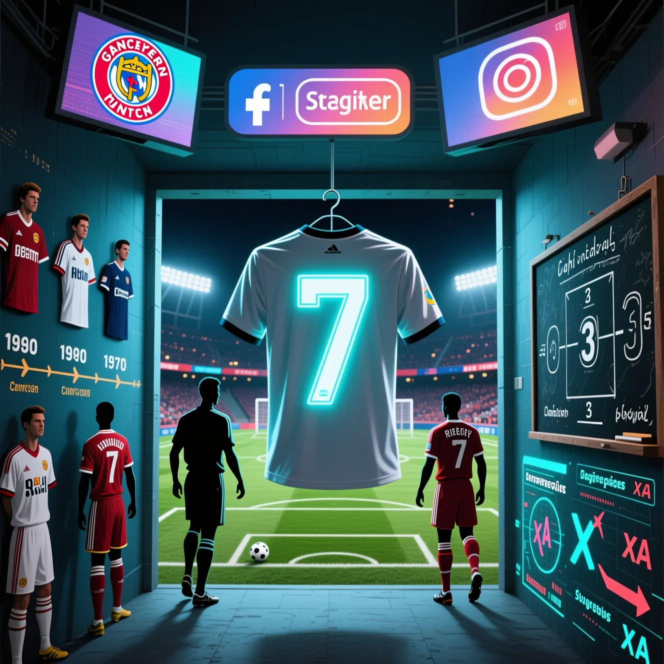 Магия цифры «7»: легендарные футболисты под номером 7, ставшие иконами своих клубов.