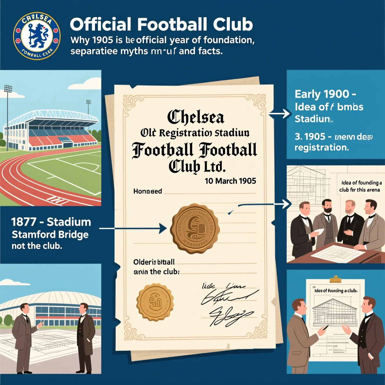История лондонских «синих»: какой официальный год основания челси зафиксирован в документах.