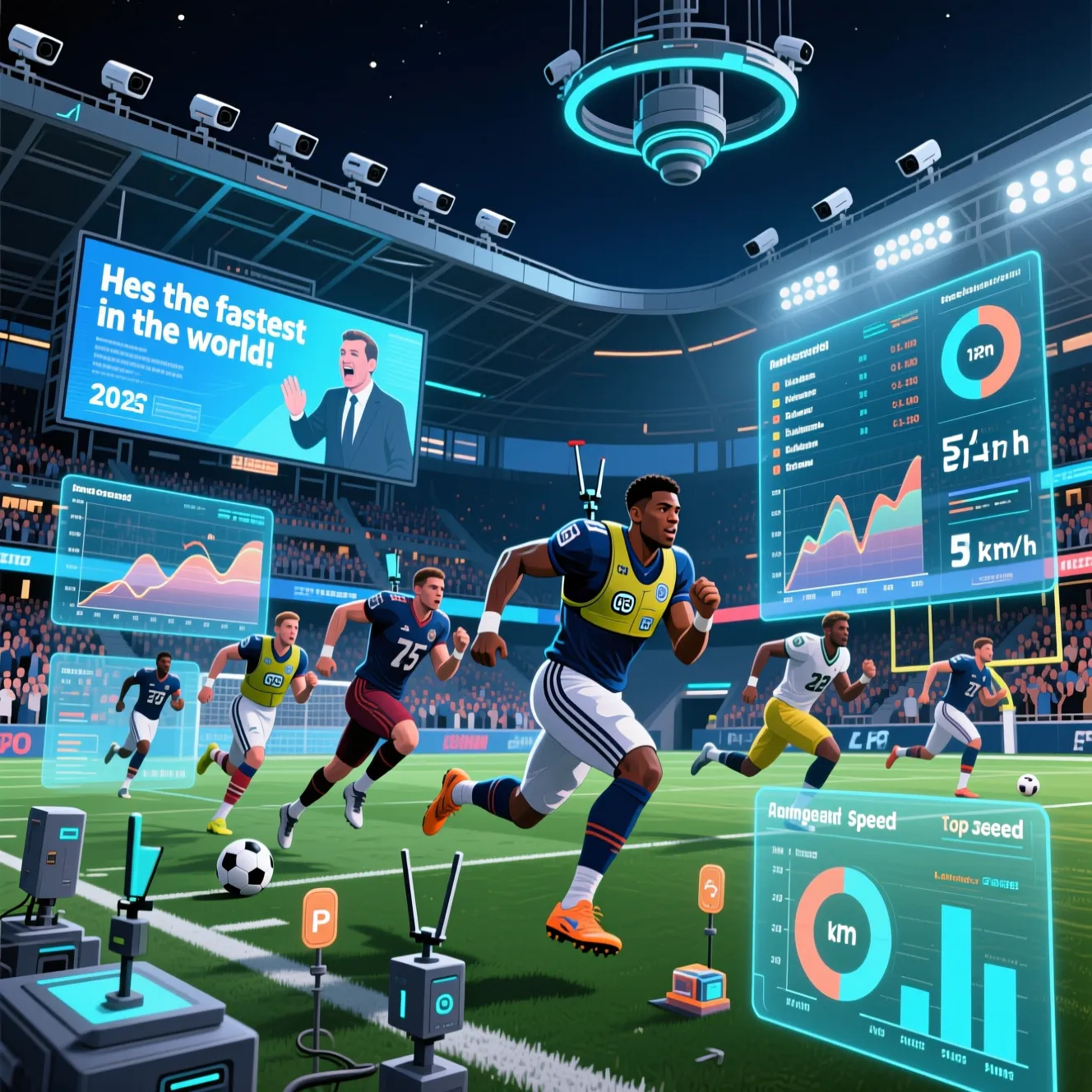 Замеры скорости на поле: кто на данный момент официально самый быстрый футболист в мире.