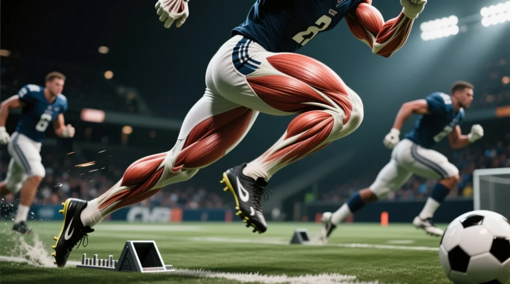 Специфическое строение мышц атлетов: почему ноги футболиста имеют такую форму. - иллюстрация