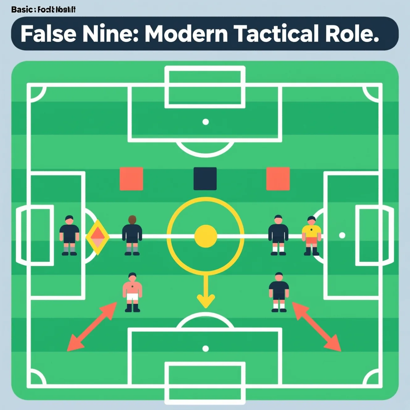 Тактическое определение роли форварда: что такое ложная девятка и в чем её преимущество.