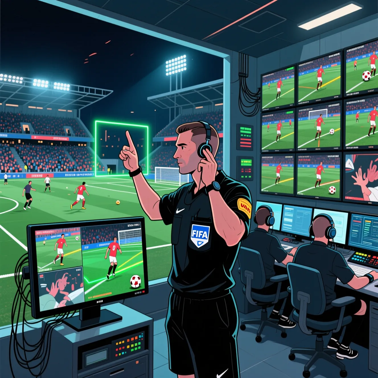 Споры о видеоповторах: как работает современная система var в спорных моментах матча.