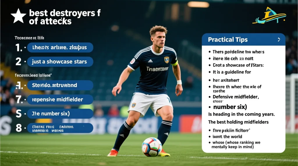 Список лучших разрушителей атак в центре поля: лучшие опорники в футболе за последние годы. - иллюстрация