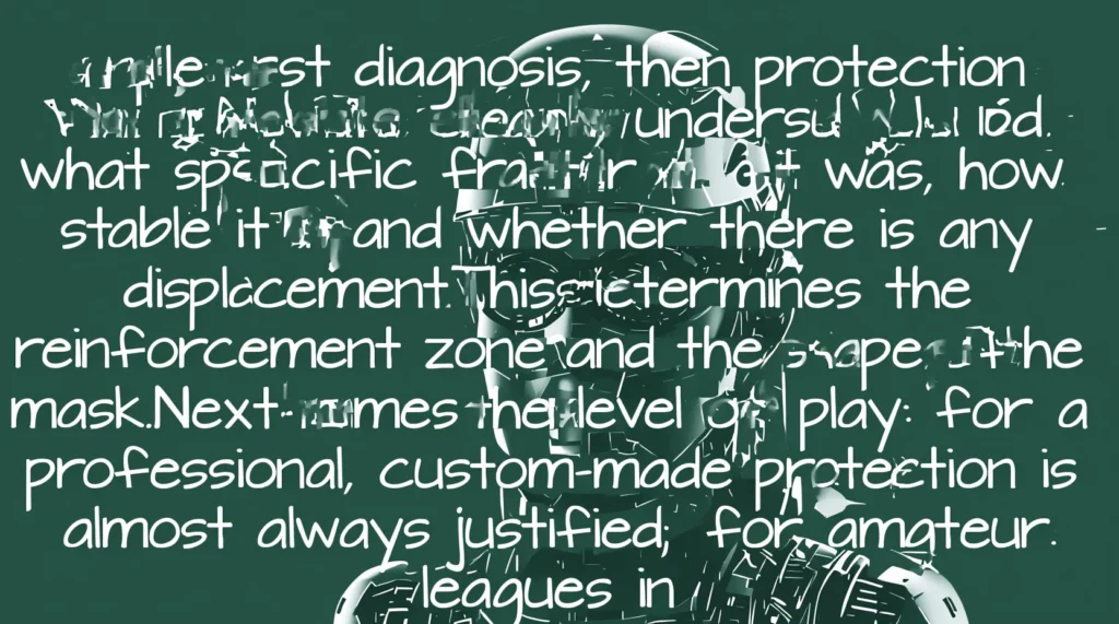 Защита после травм лицевых костей: зачем футболисты носят маски во время официальных игр. - иллюстрация