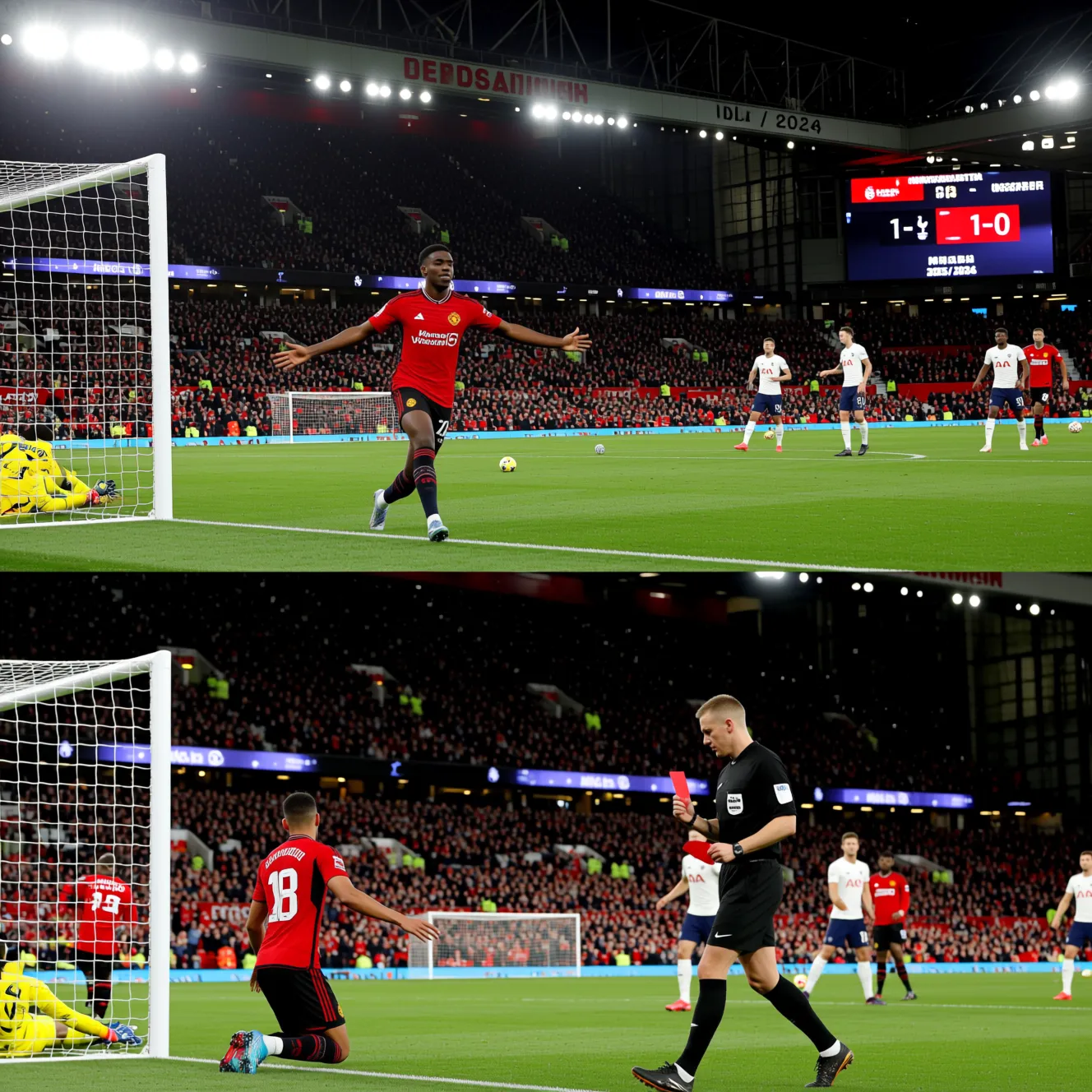 Манчестер Юнайтед — Тоттенхэм: гол Мбемо после удаления Ромеро