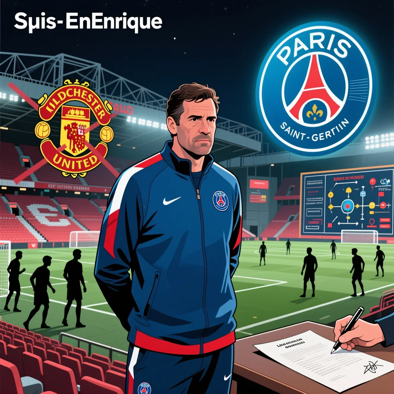 Луис Энрике отказался от «Манчестер Юнайтед» и продлит контракт с ПСЖ