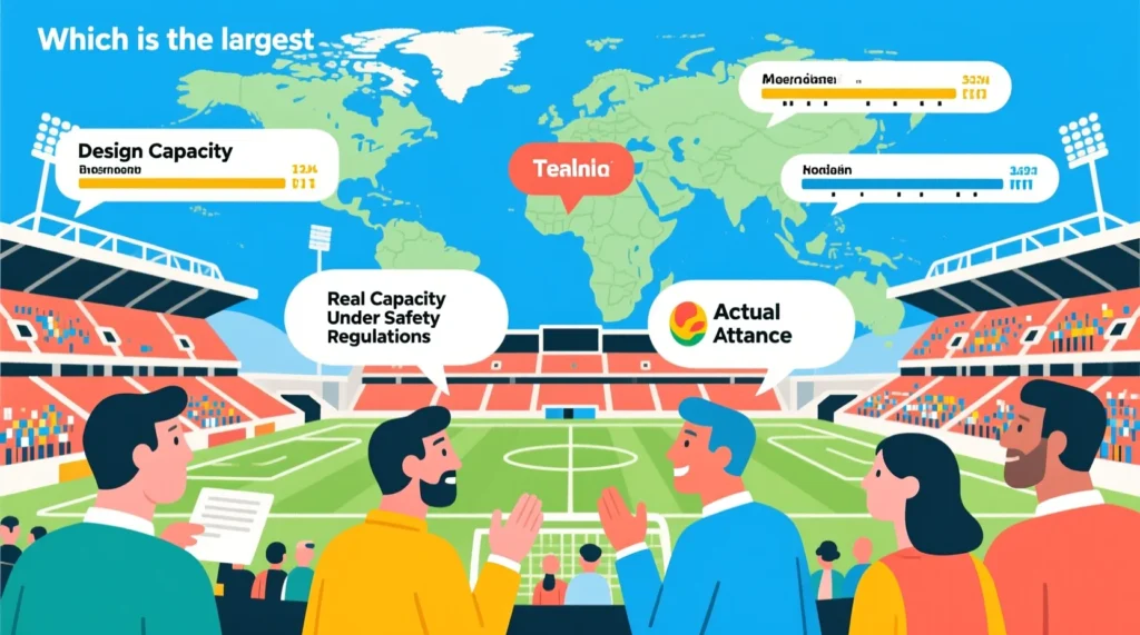 Масштабы спортивных арен: какой самый большой стадион в мире по вместимости зрителей сегодня. - иллюстрация