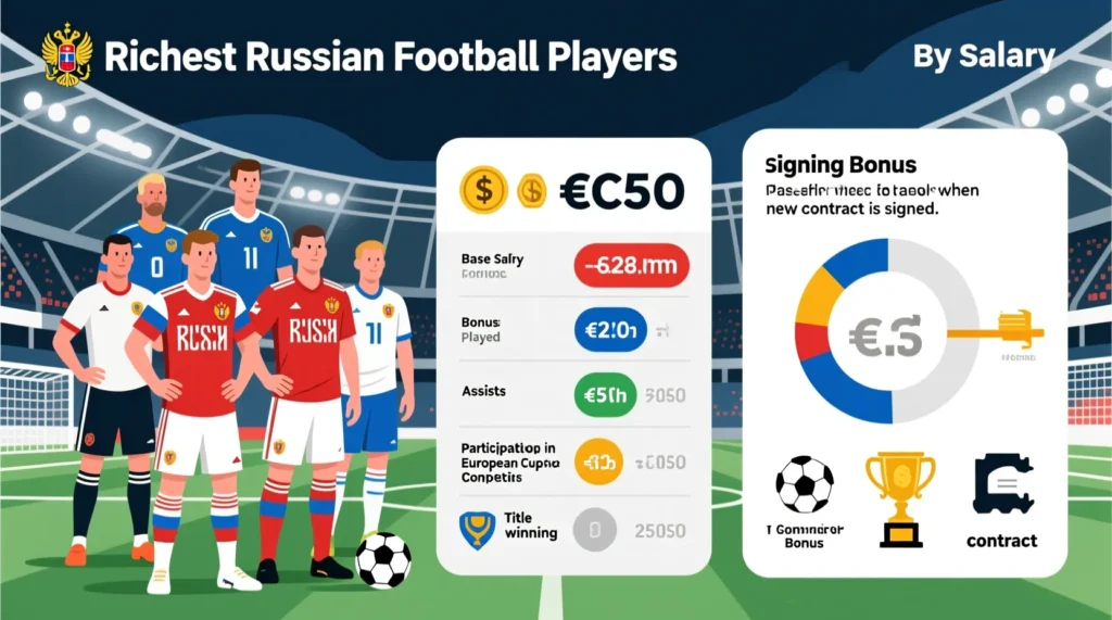 Список самых богатых атлетов РПЛ: кто на данный момент самые высокооплачиваемые футболисты россии. - иллюстрация