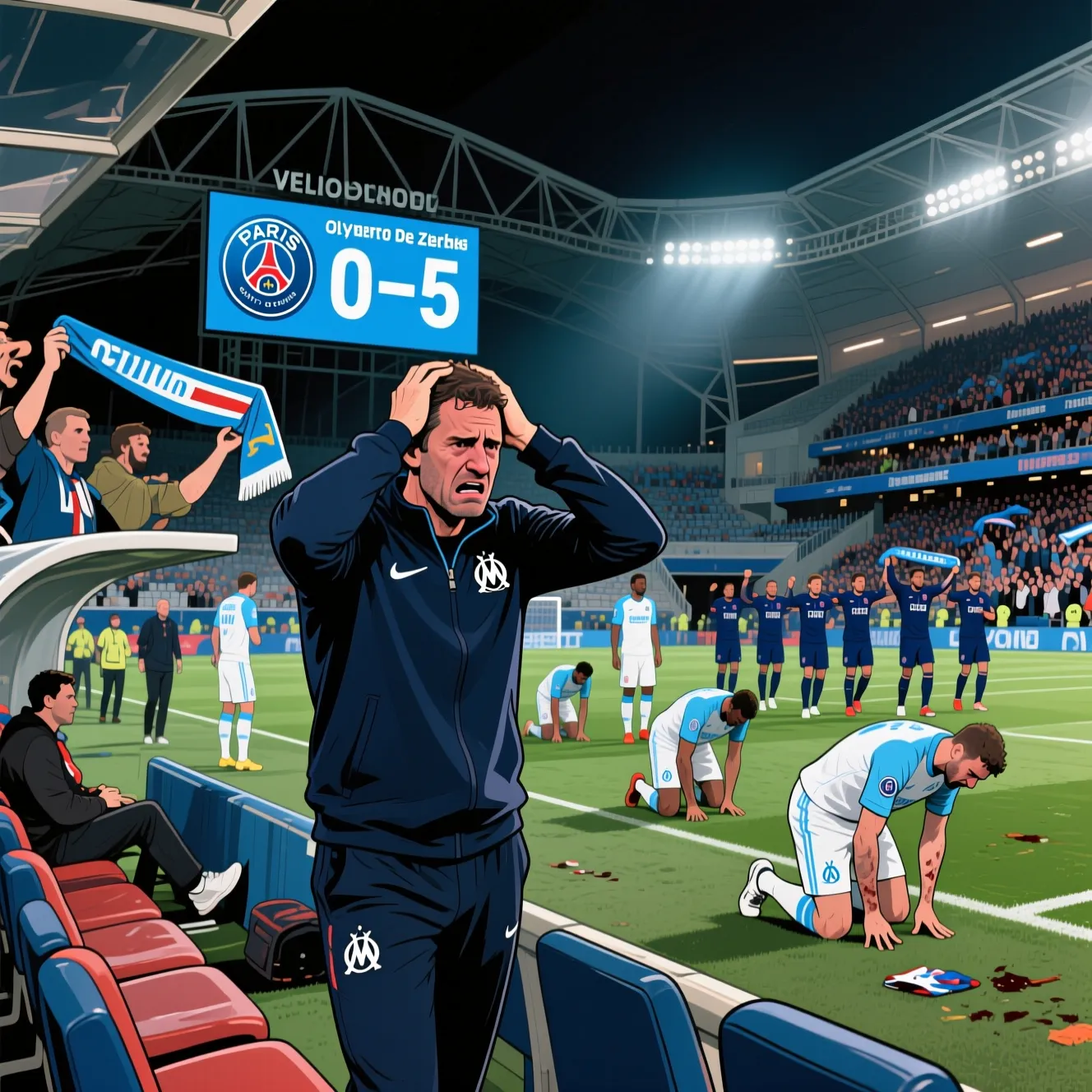 Де Дзерби о разгроме от ПСЖ и кризисе нестабильности Марселя