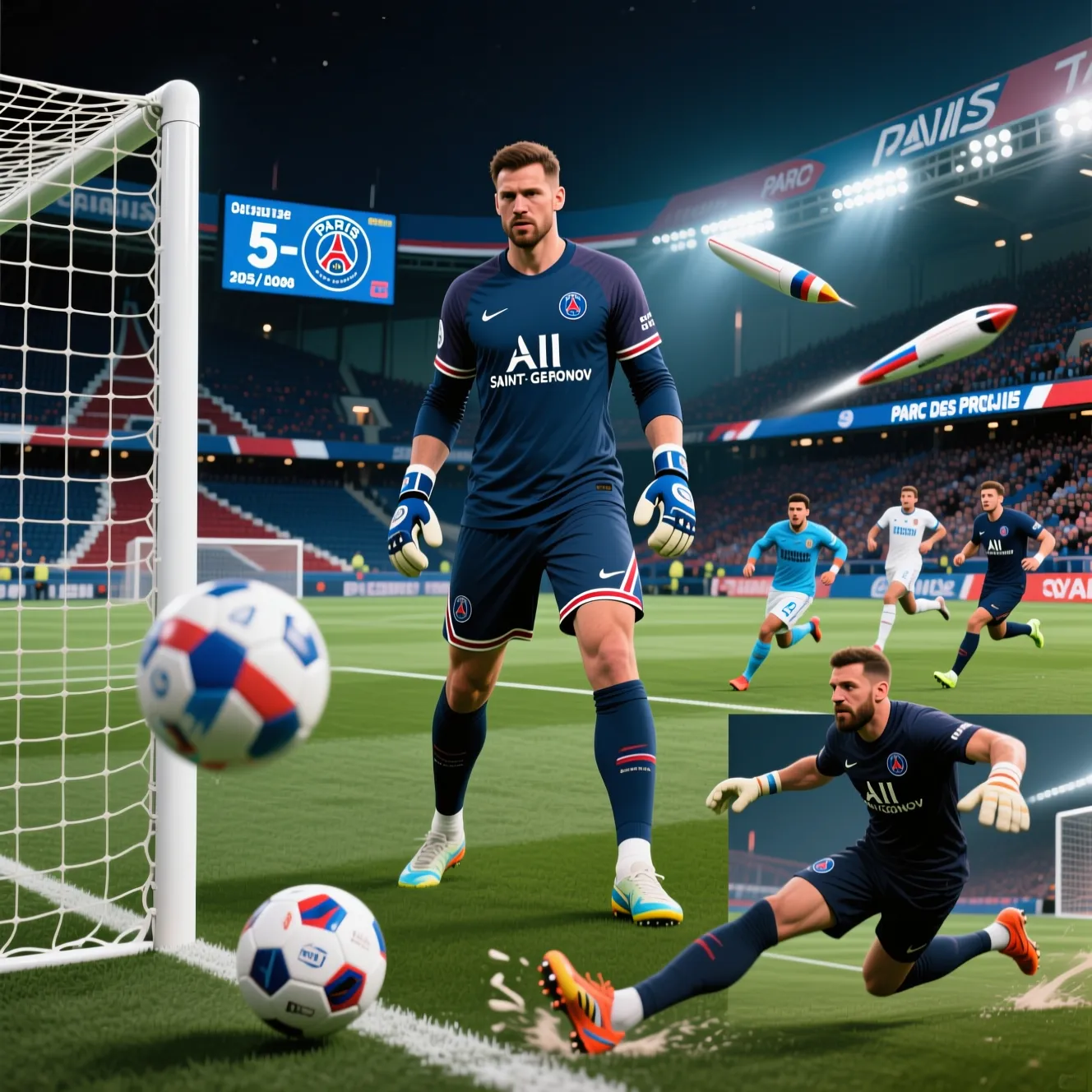 Статистика Сафонова в матче ПСЖ — Марсель: сухой матч, высокий xgot и пасы