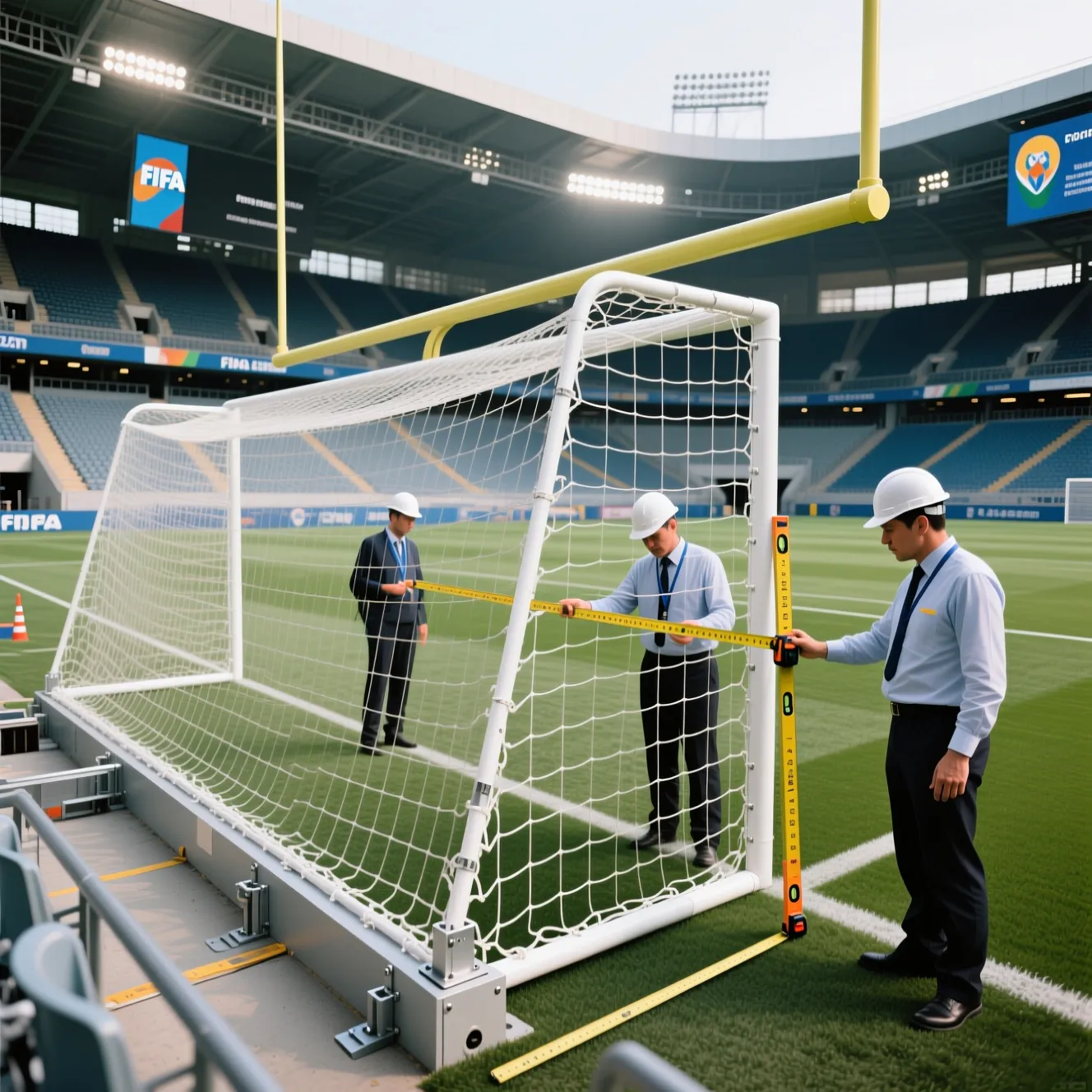 Технический регламент оборудования стадионов: какой размер футбольных ворот стандарт в метрах.