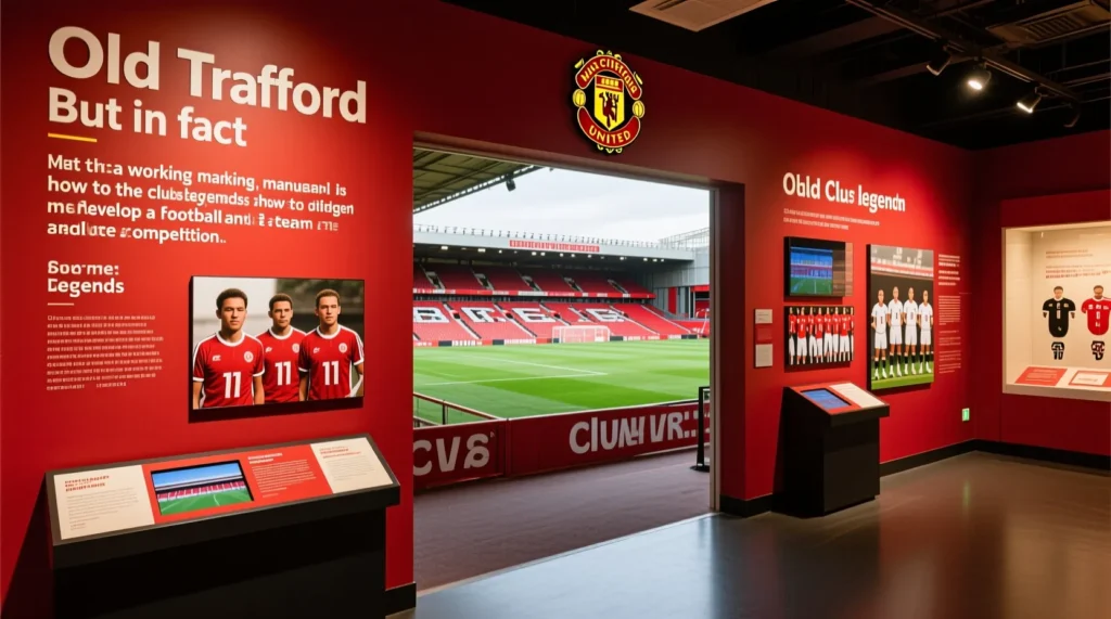 Зал славы клуба «Олд Траффорд»: великие игроки манчестер юнайтед, ставшие легендами мира. - иллюстрация