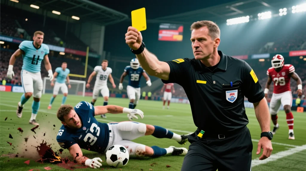 Правила судейства и дисциплины: что означает желтая карточка в футболе при первом нарушении. - иллюстрация