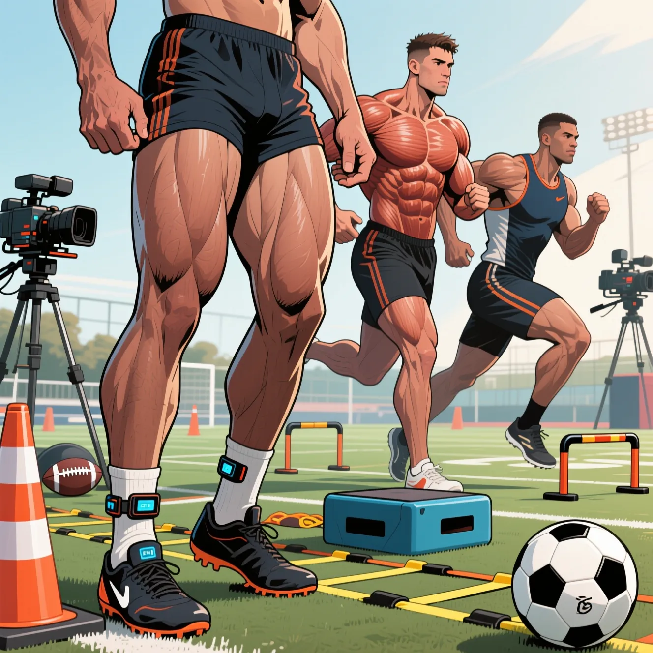 Специфическое строение мышц атлетов: почему ноги футболиста имеют такую форму.