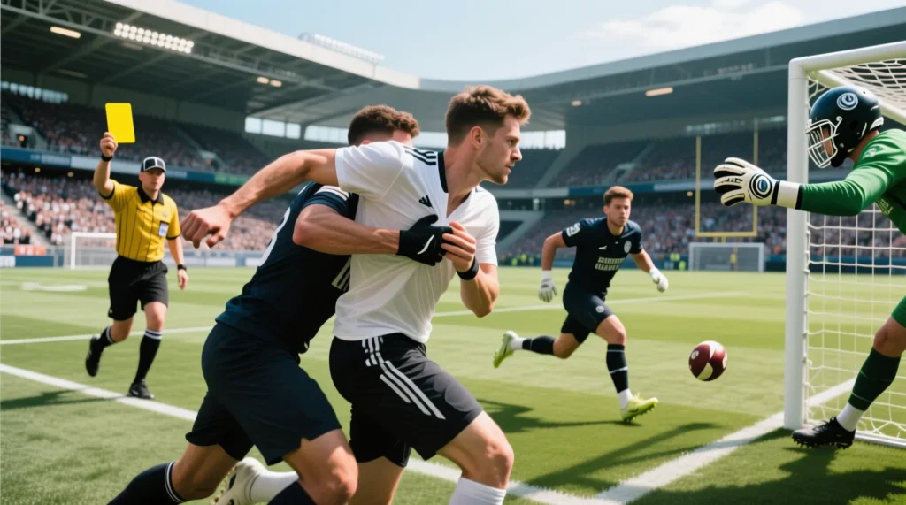 Стандартные правила дисциплинарных мер: за что выдается желтая карточка в футболе игроку. - иллюстрация