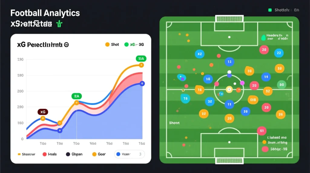 Продвинутая визуализация статистики: что такое xg plot и как его читать болельщику на графике. - иллюстрация