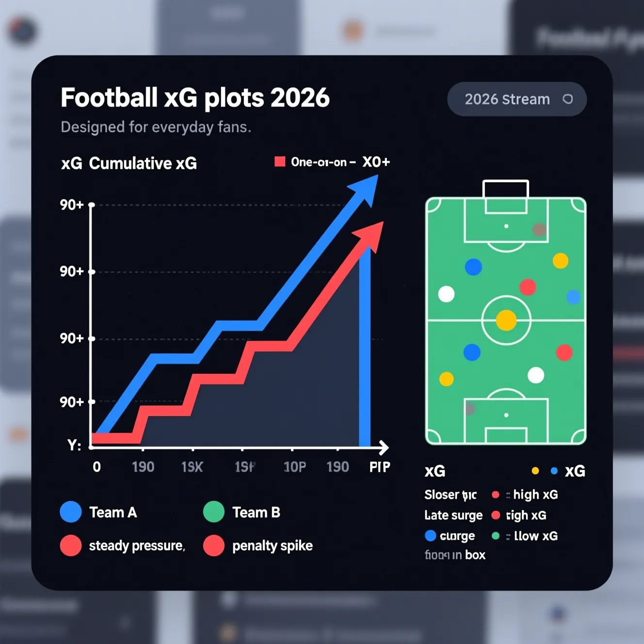 Продвинутая визуализация статистики: что такое xg plot и как его читать болельщику на графике.