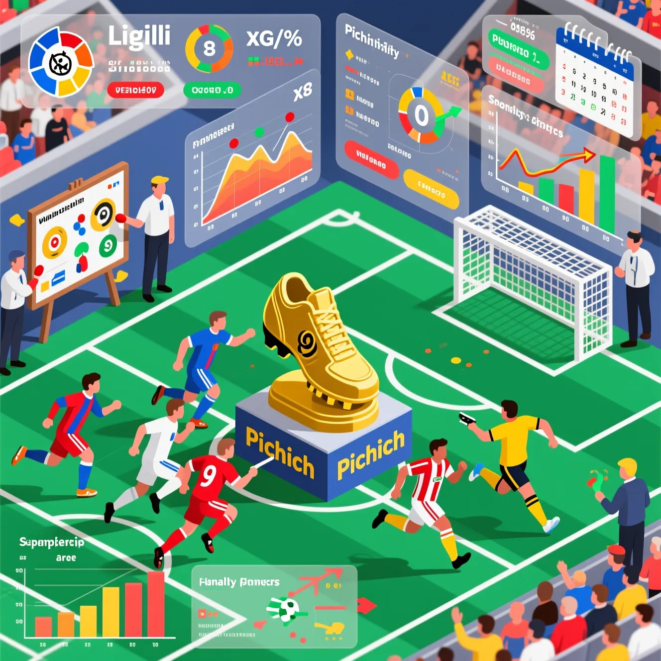 Борьба за трофей Пичичи: лучшие бомбардиры ла лиги в текущем розыгрыше чемпионата.