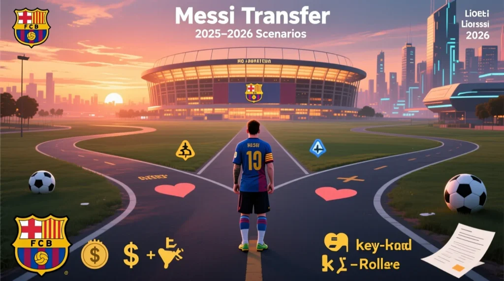 Трансферные слухи и теории болельщиков: куда перейдет месси после завершения текущего сезона. - иллюстрация