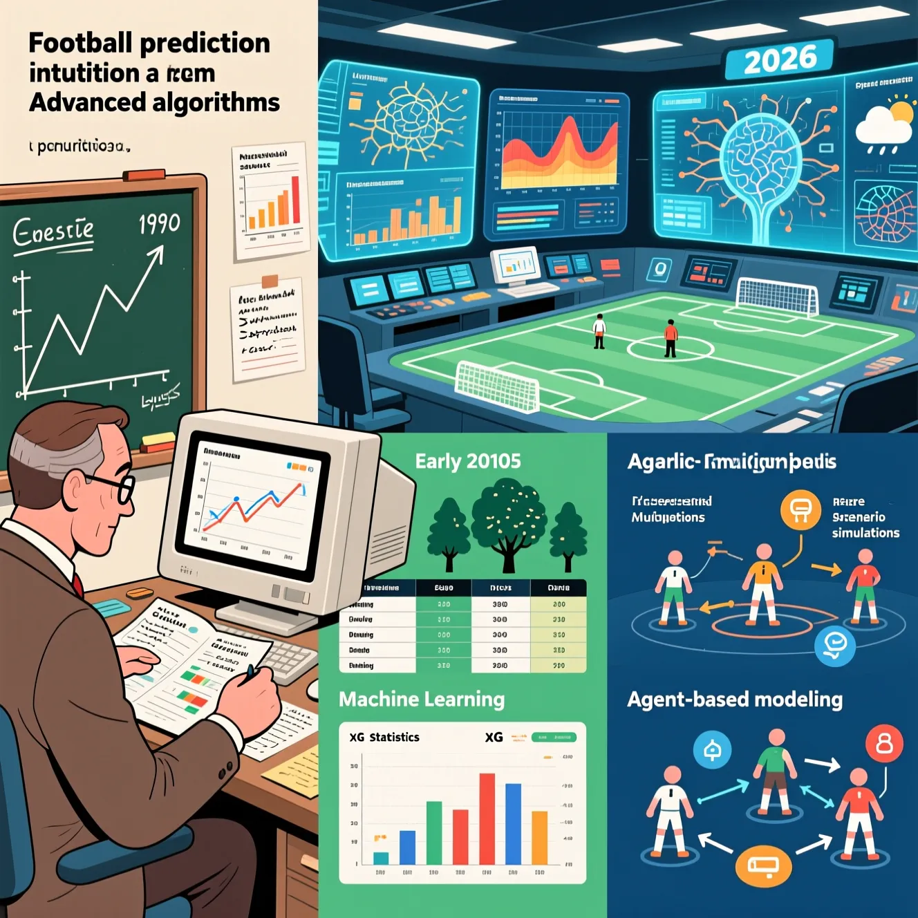 Компьютерное прогнозирование результатов: как работает симуляция футбольных матчей для аналитики.