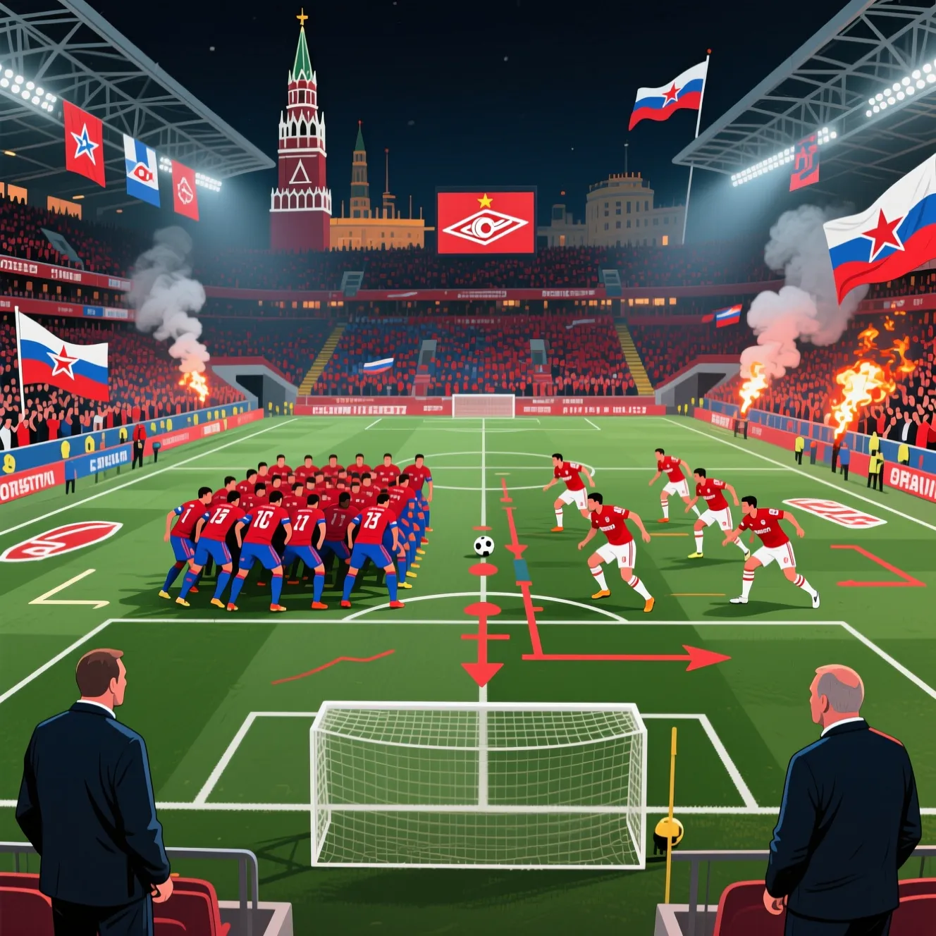 Анализ центрального дерби Москвы: подробный цска спартак обзор последнего очного поединка.