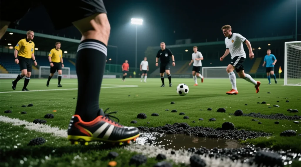 Гид по экипировке: почему профессиональные бутсы для искусственного газона имеют много шипов. - иллюстрация