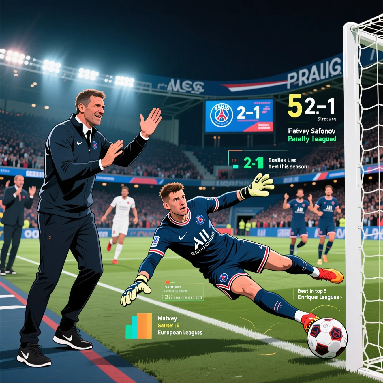 Луис Энрике назвал Сафонова лучшим вратарем ПСЖ по пенальти