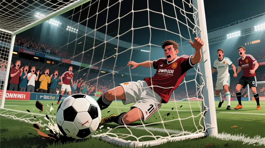 Правила игры и курьезные моменты: по регламенту автогол это мяч, забитый случайно в свои ворота. - иллюстрация