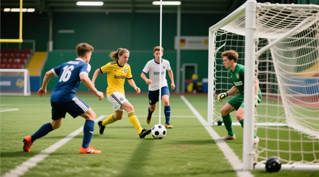 Тактика быстрого перехода из защиты: как эффективно организованная контраатака приносит голы. - иллюстрация