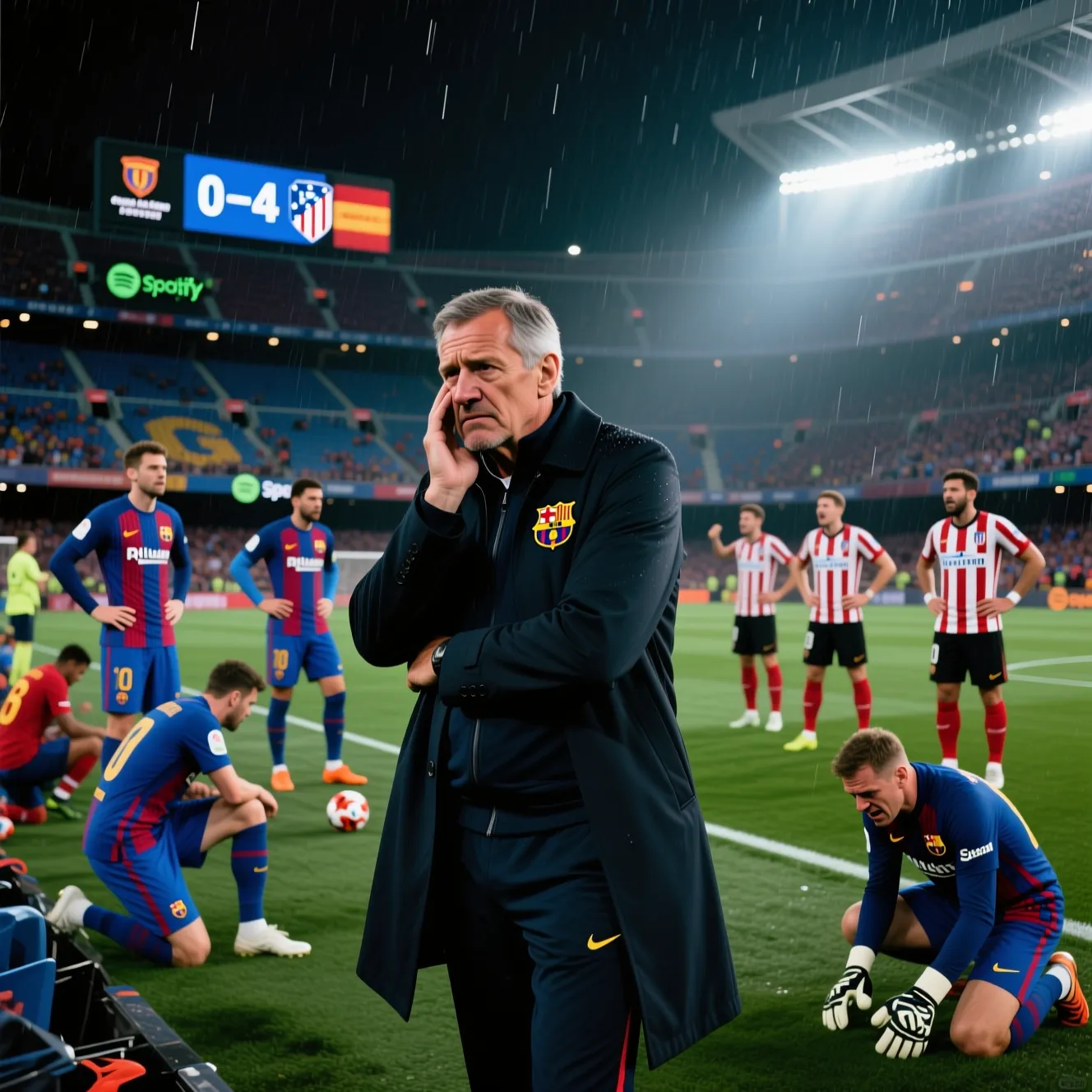 Флик и Барселона: историческое поражение 0:4 от Атлетико в Кубке Испании