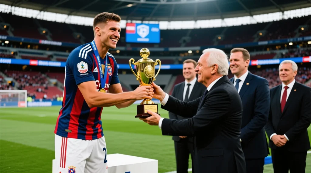 Змагання молодих талантів: хто став кращим гравцем та бомбардиром на турнірі молодіжний чемпіонат світу з футболу. - иллюстрация