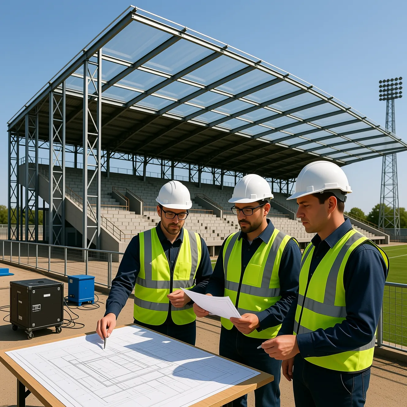 Благоустройство малых стадионов: как правильно спроектировать и установить навес от поликарбонат над полем.
