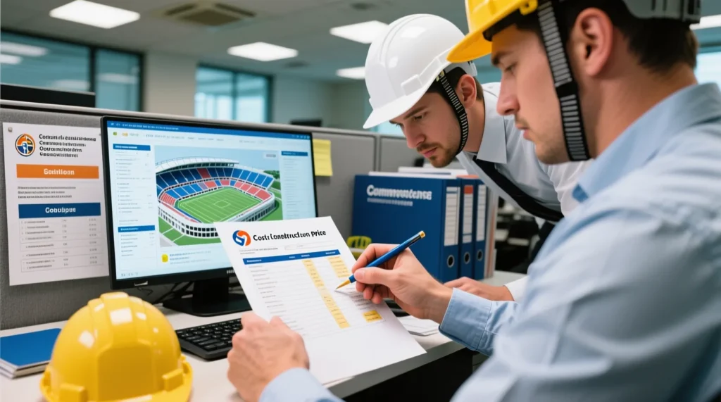 Смета на реконструкцию стадиона: где найти актуальный и полный прайс-лист на все виды строительных работ. - иллюстрация