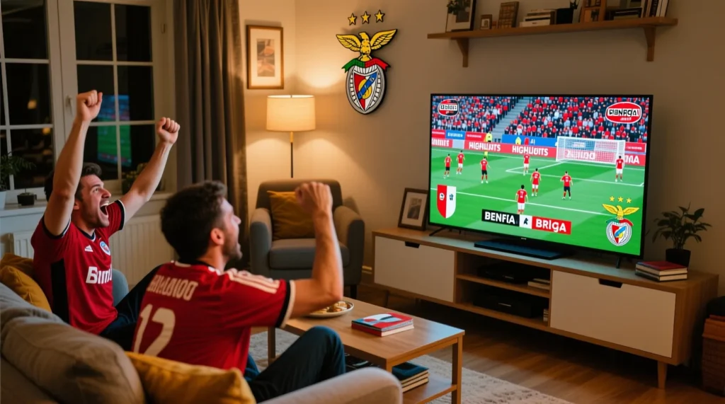 Примейра-лига: обзор ключевых моментов и видео всех голов в центральном матче лидеров бенфика брага. - иллюстрация