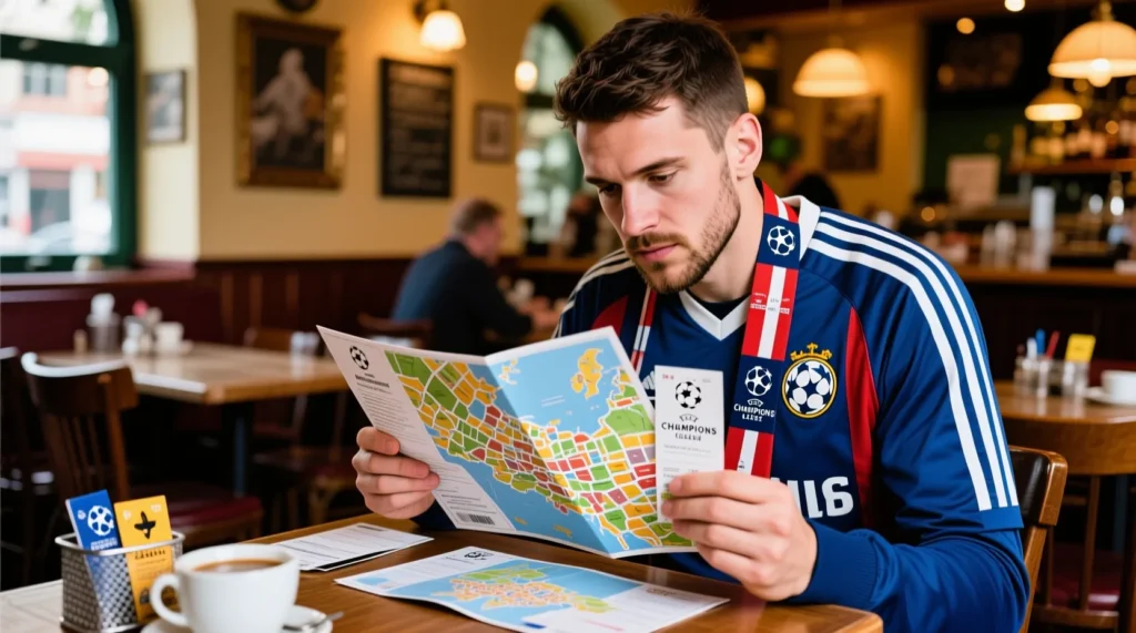 Спортивний туризм для вболівальників: як забронювати акорд тур на гру улюбленої команди в Лізі чемпіонів. - иллюстрация