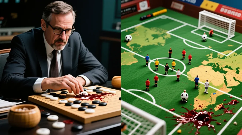 Стратегические элементы в спорте: как древняя восточная философия го находит свое отражение в футболе. - иллюстрация