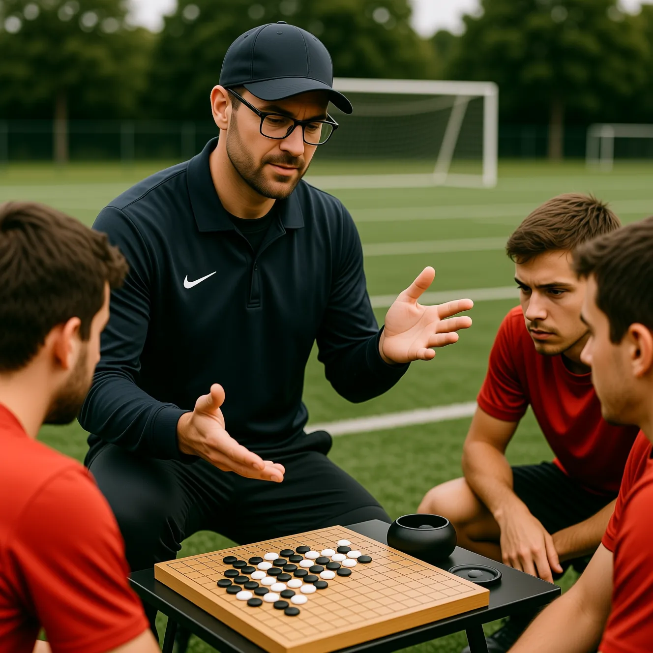 Стратегические элементы в спорте: как древняя восточная философия го находит свое отражение в футболе.