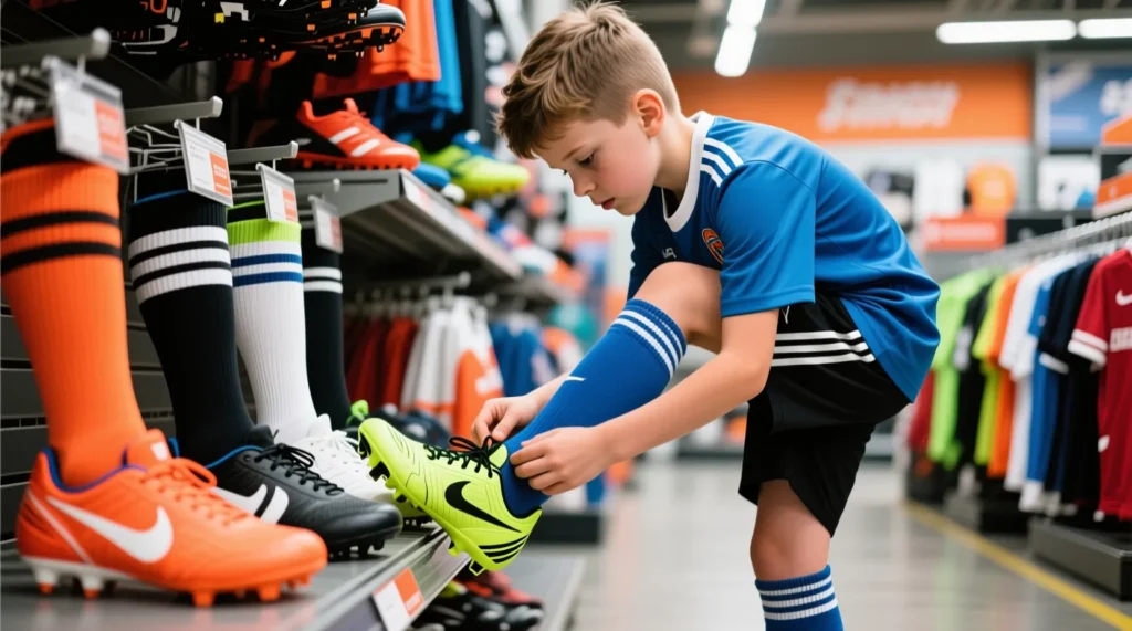 Функциональность профессиональной экипировки: объясняем новичкам, для чего нужны гетры в футболе на игре. - иллюстрация