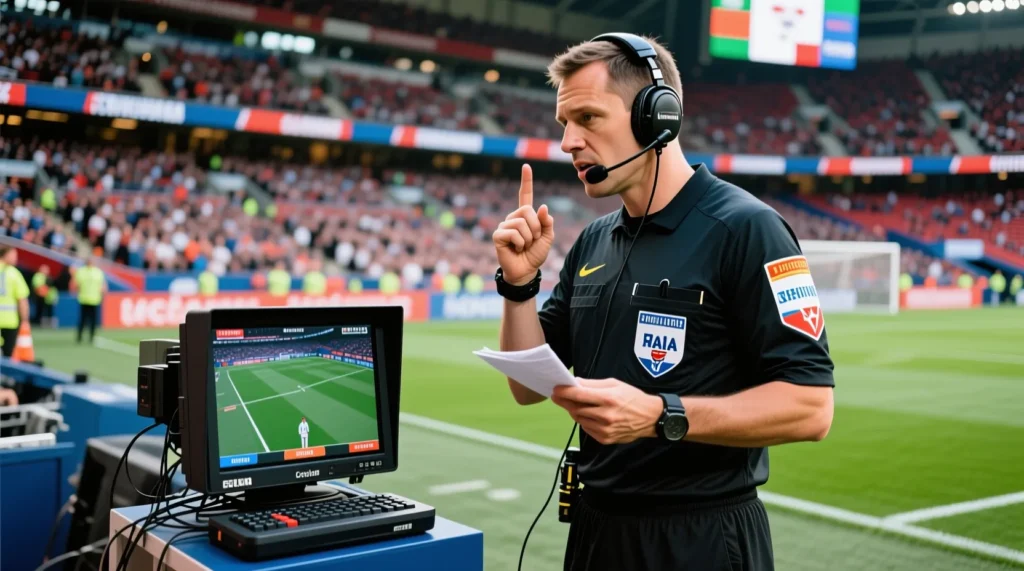 Техническое описание системы помощи арбитрам в Европе: как работает var система видеопомощи на матчах. - иллюстрация