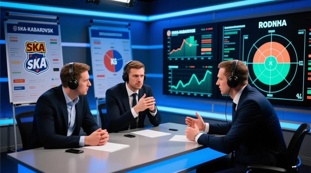 Первая лига: краткий обзор и статистика опасных моментов в игре команд ска-хабаровск - родина за сегодня. - иллюстрация