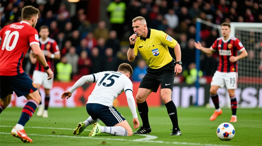 Судейский протокол и правила назначения стандартов: в каких случаях арбитр фиксирует свободный удар в игре. - иллюстрация