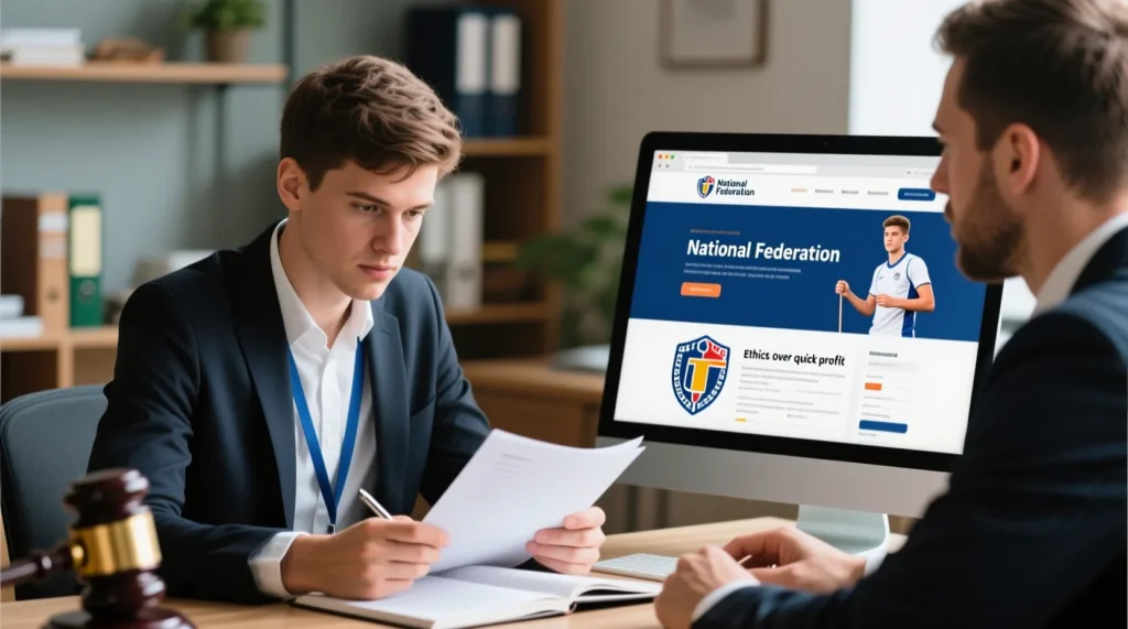 Карьерный гид в мире спортивного бизнеса: пошаговая инструкция для новичка, как стать футбольным агентом. - иллюстрация