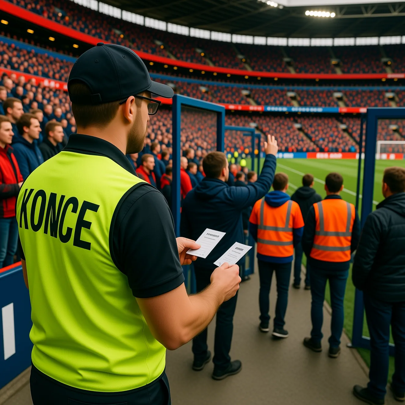 Вакансии и обязанности персонала: как работает стюард на стадионе в день матча Вакансии и обязанности персонала на спортивной арене: как работает стюард на стадионе в день большого матча.