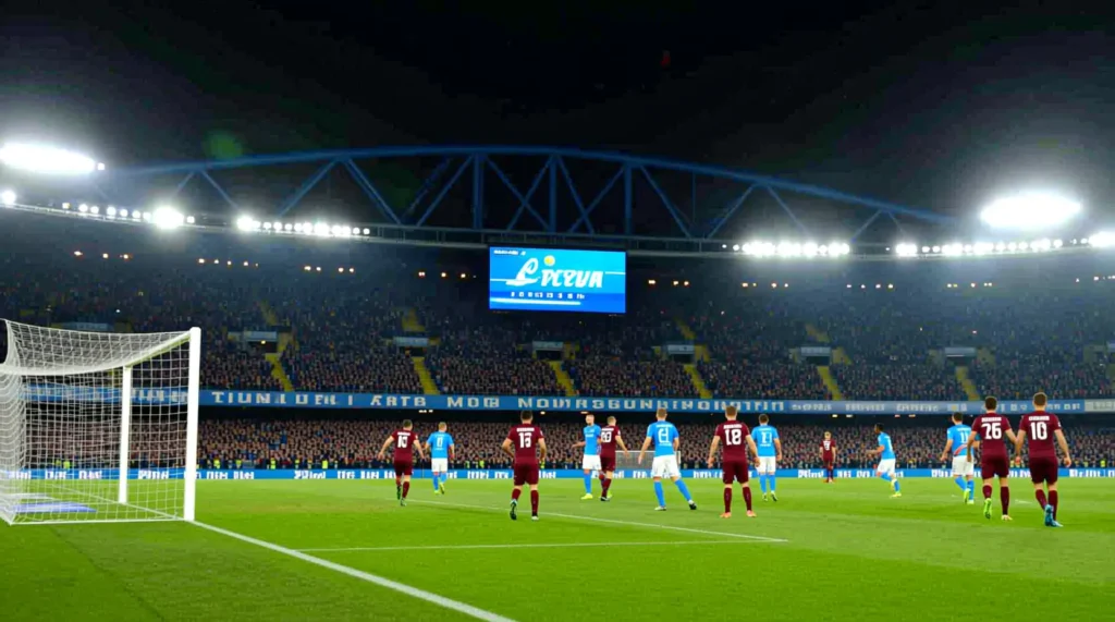 Итальянская Серия А: информация к матчу и официальные наполи - торино составы на сегодняшнюю встречу в Неаполе. - иллюстрация