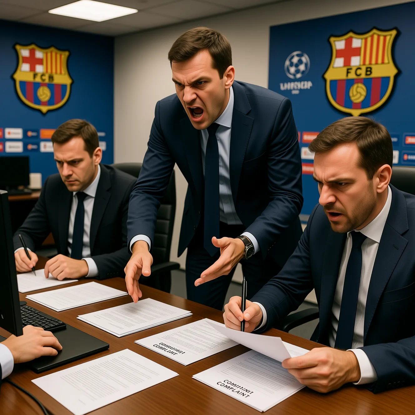 Барселона подает жалобу в УЕФА на арбитраж в матче ЛЧ с Атлетико Барселона подает жалобу в УЕФА на арбитраж в матче ЛЧ с Атлетико